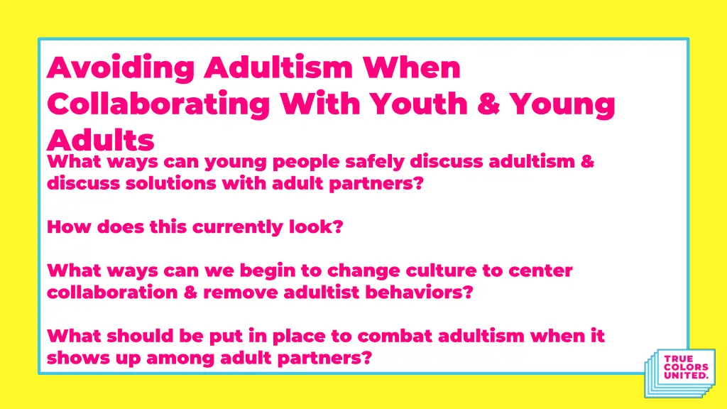 avoiding adultism when collaborating with youth 3