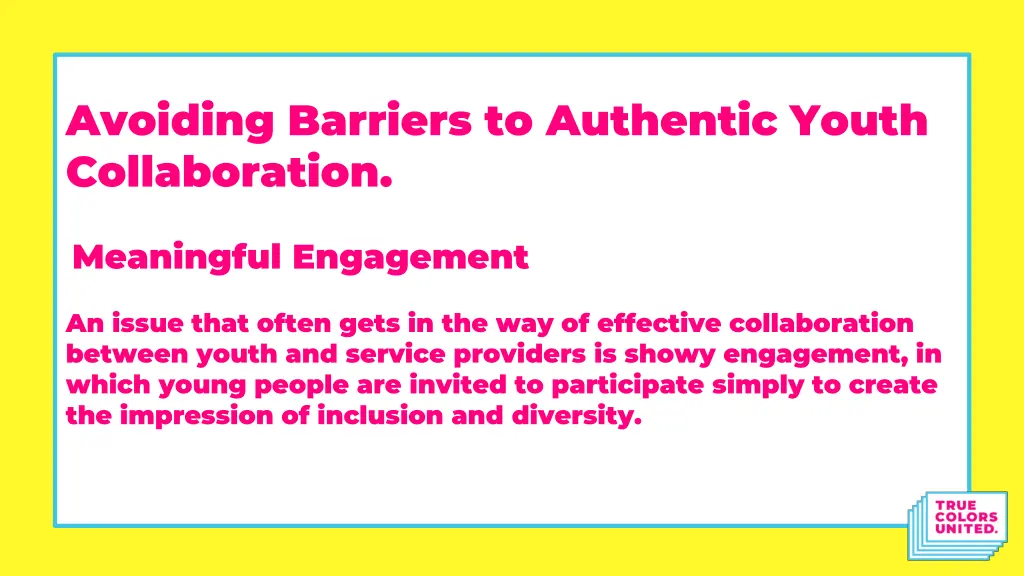 avoiding barriers to authentic youth collaboration 1