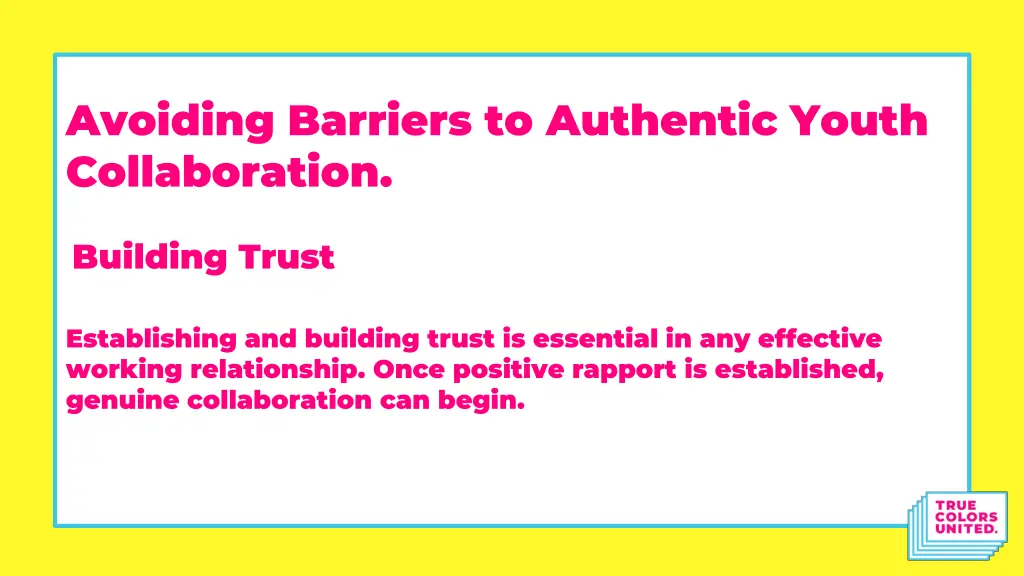 avoiding barriers to authentic youth collaboration