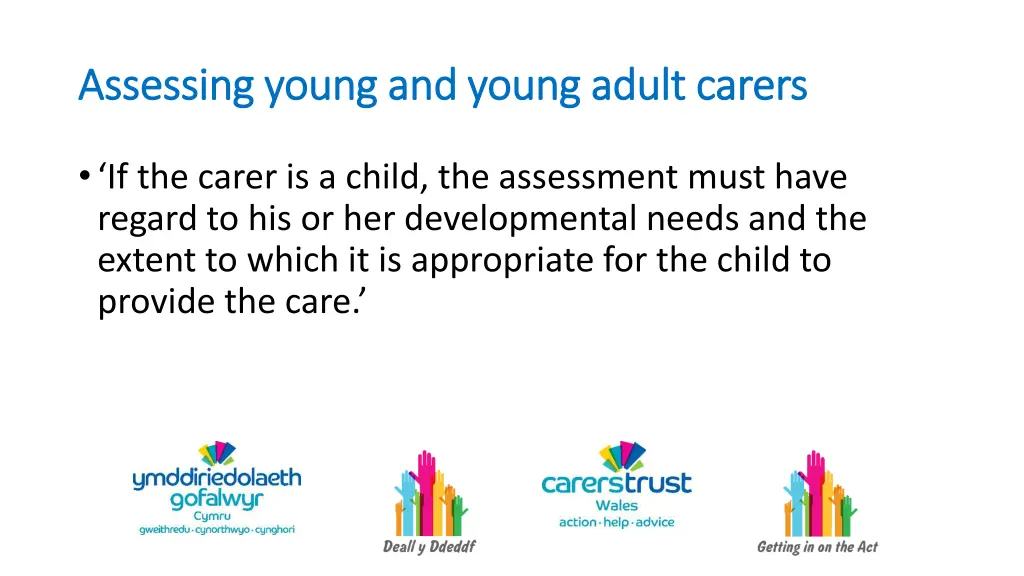 assessing young and young adult carers assessing 1