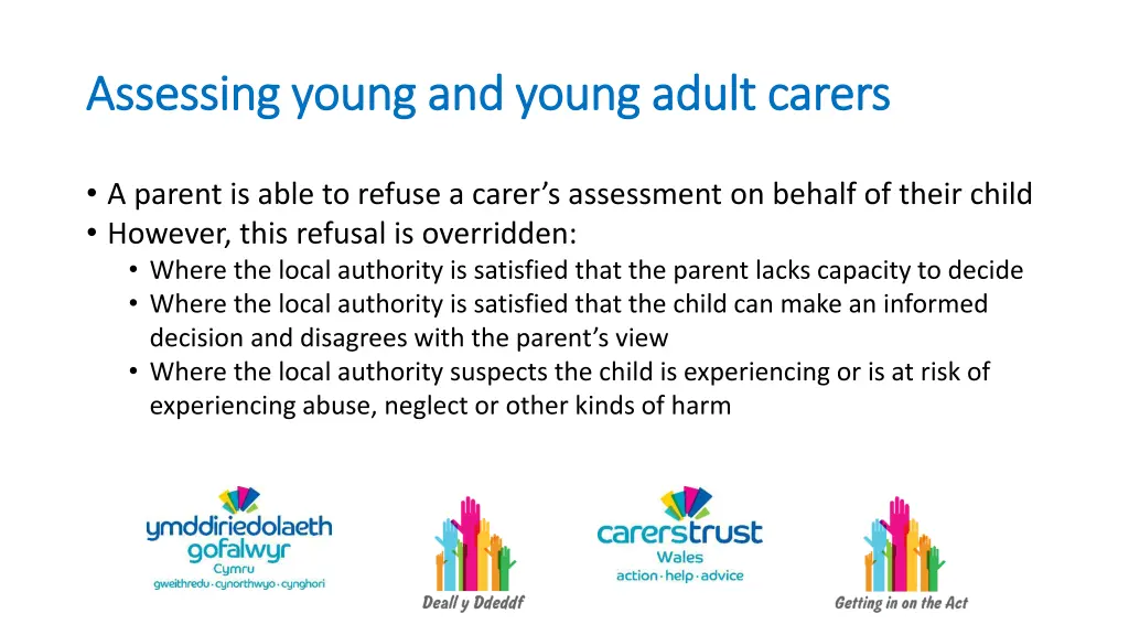 assessing young and young adult carers assessing 4