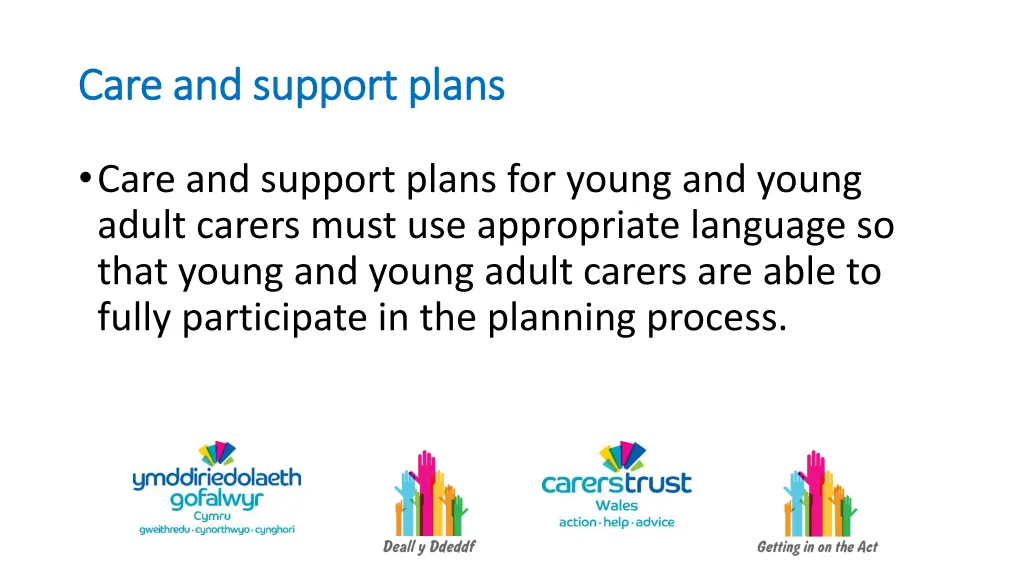 care and support plans care and support plans