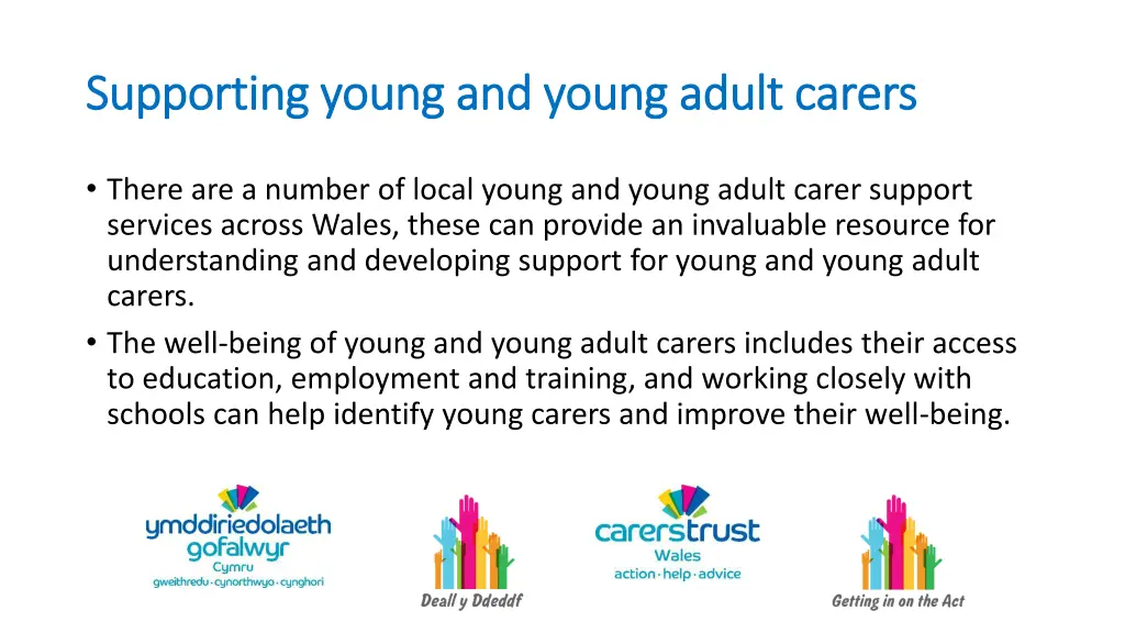 supporting young and young adult carers 1