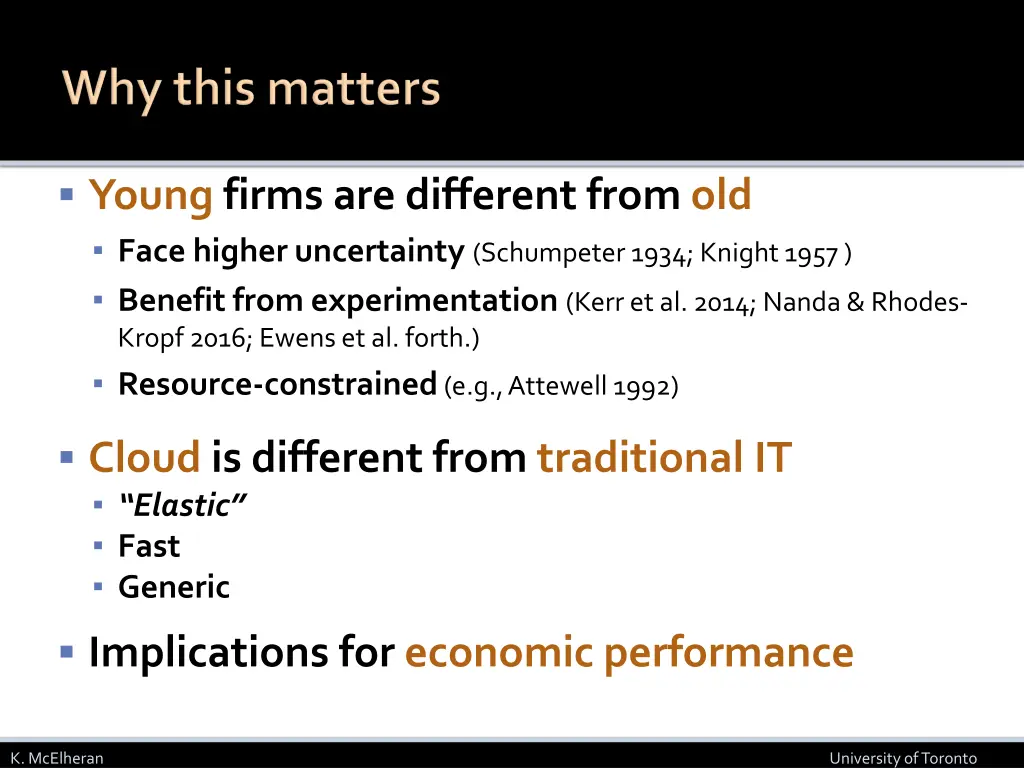 young firms are different from old face higher