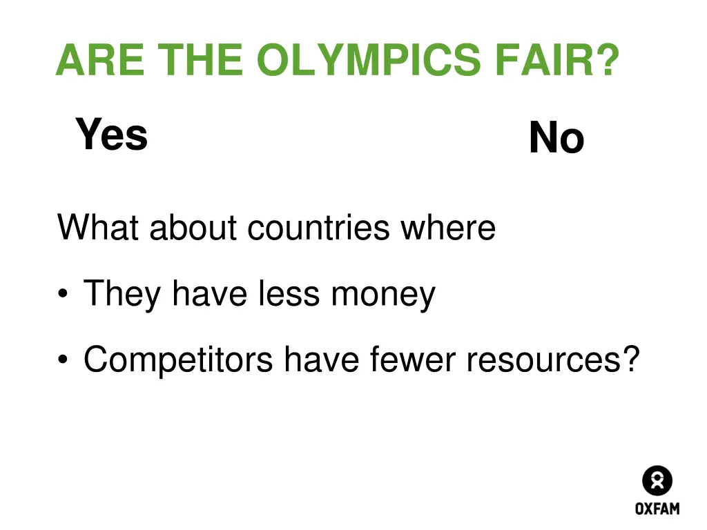 are the olympics fair