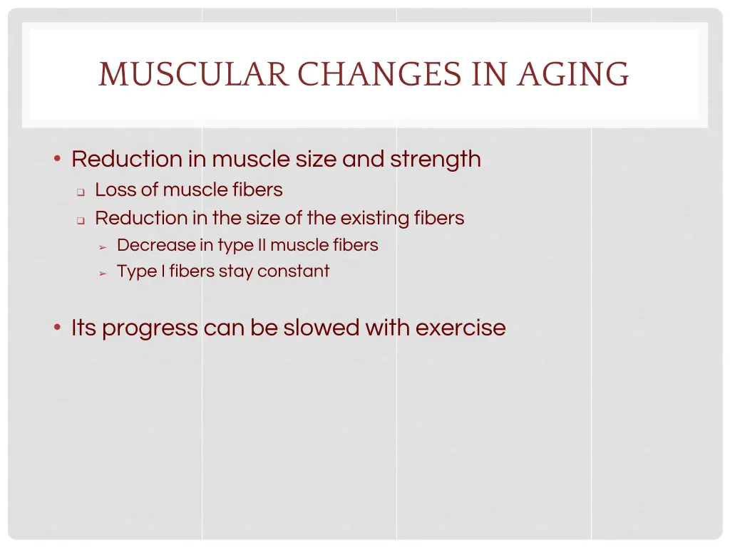 muscular changes in aging