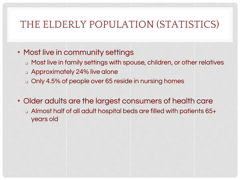 the elderly population statistics