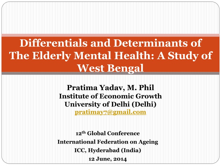 differentials and determinants of the elderly