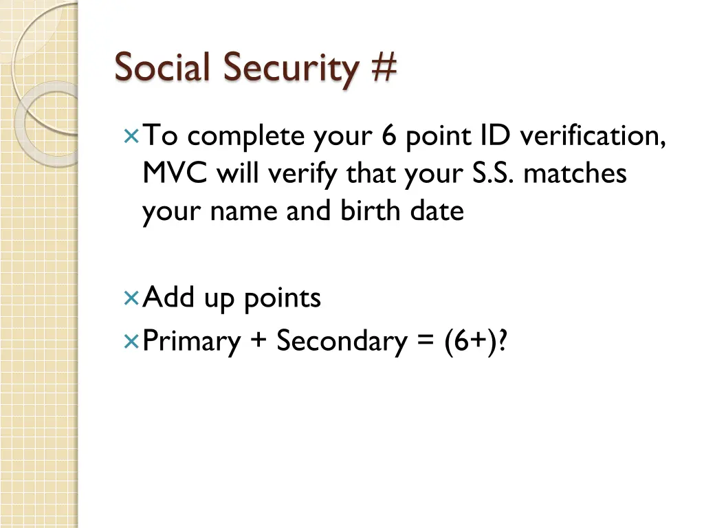 social security