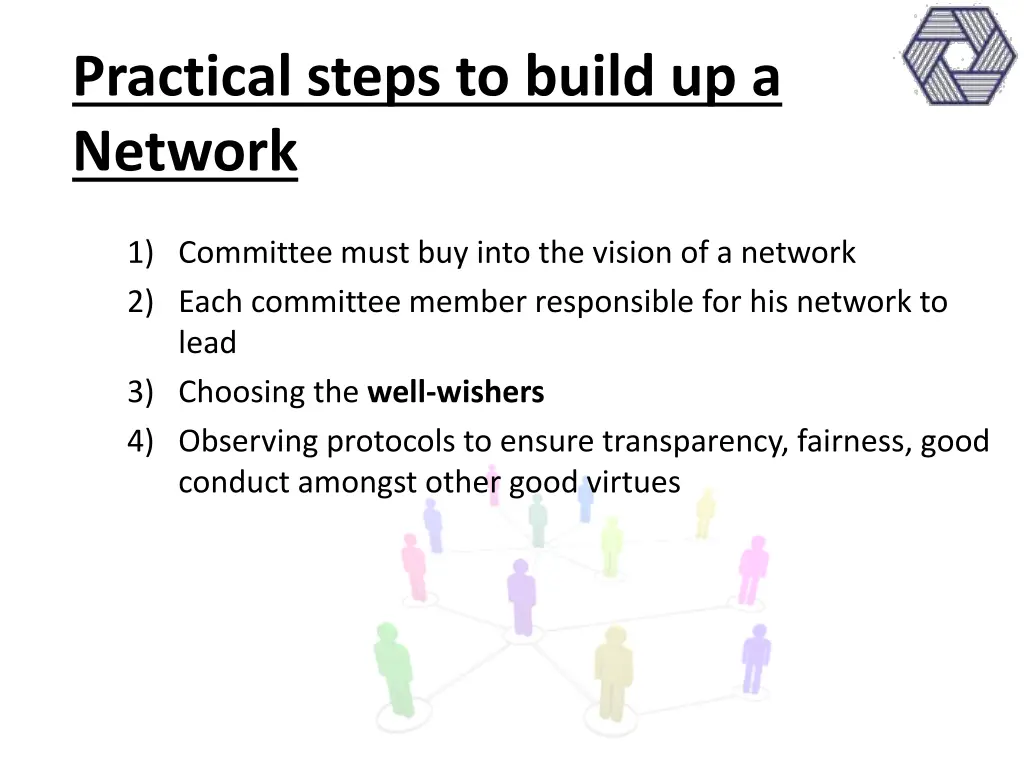 practical steps to build up a network