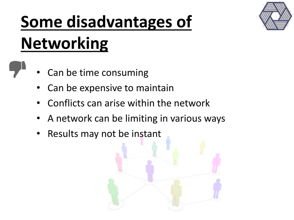 some disadvantages of networking