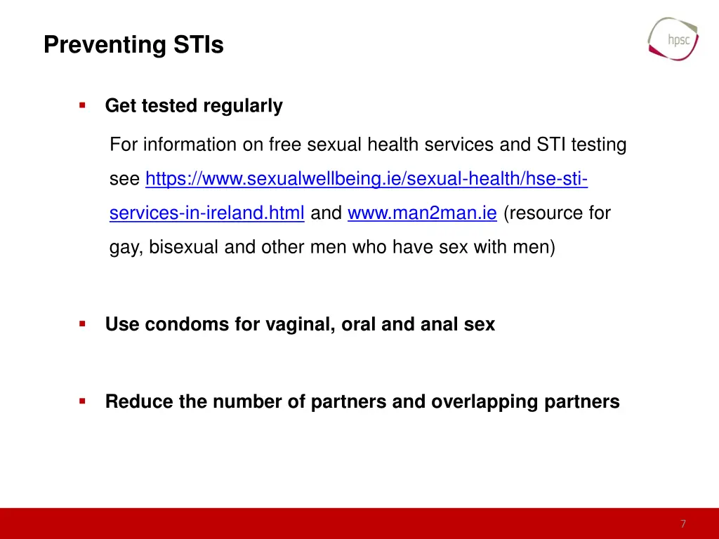 preventing stis