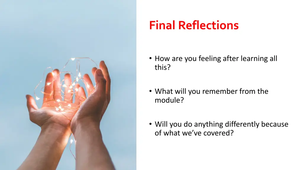 final reflections