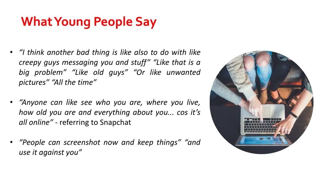 what young people say