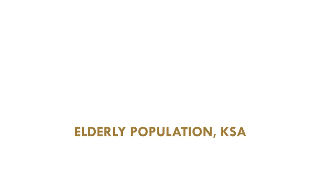 elderly population ksa