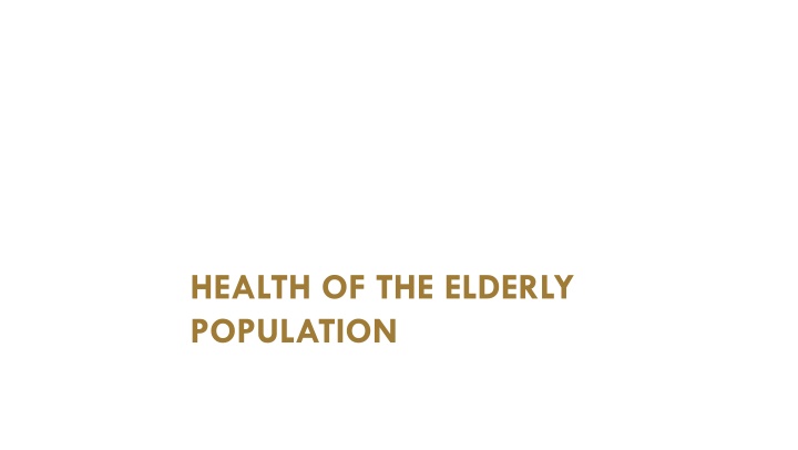 health of the elderly population