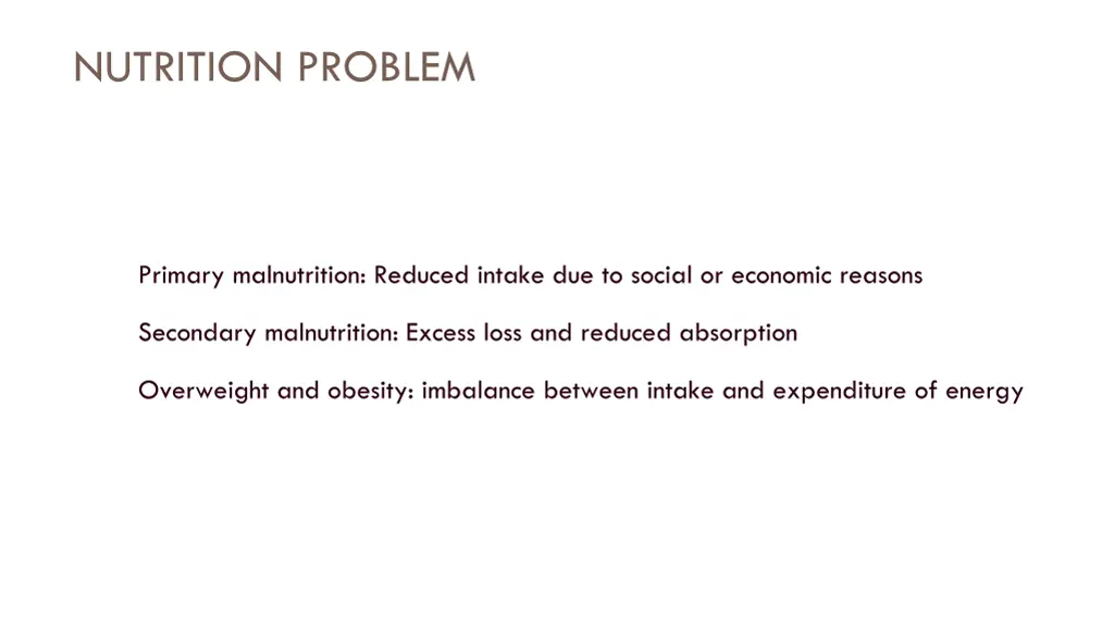 nutrition problem