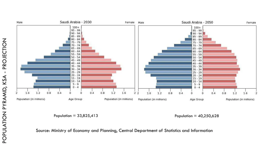 population pyramid ksa projection