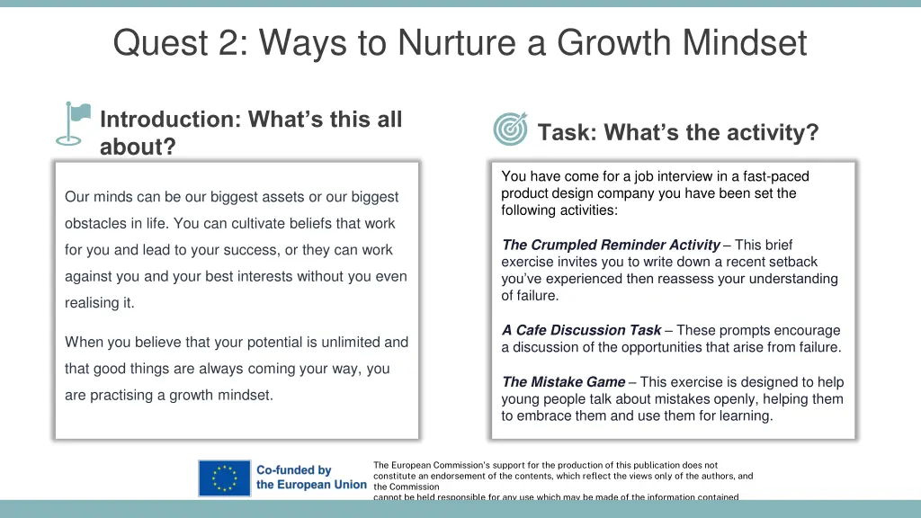 quest 2 ways to nurture a growth mindset