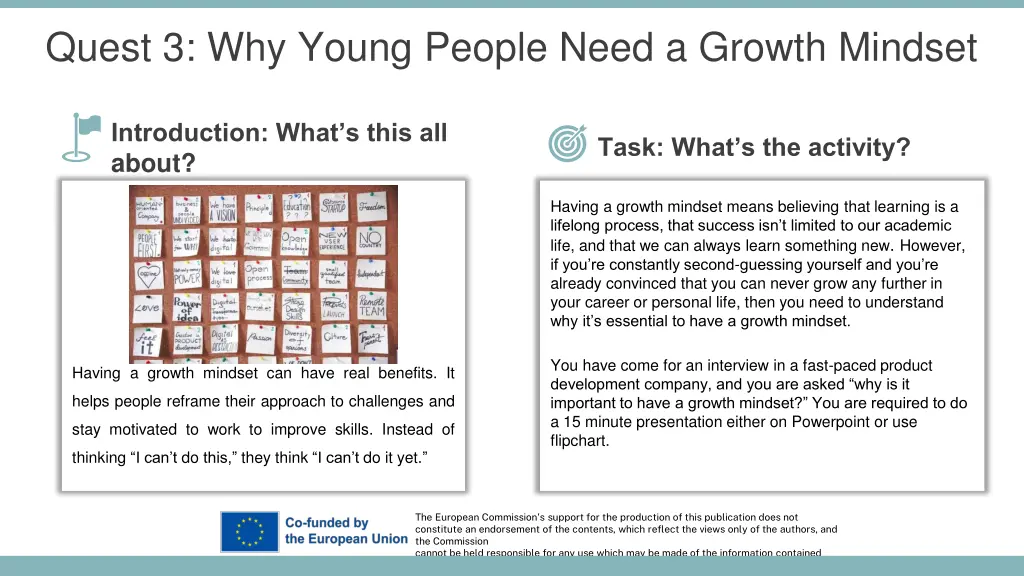 quest 3 why young people need a growth mindset