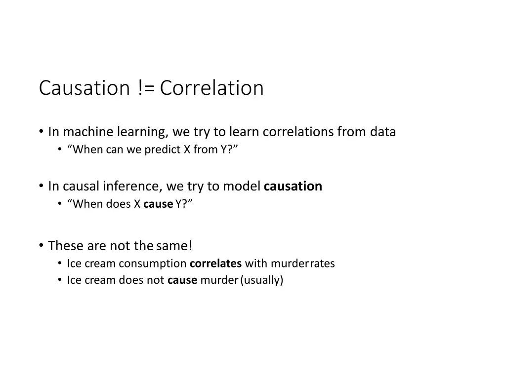 causation correlation