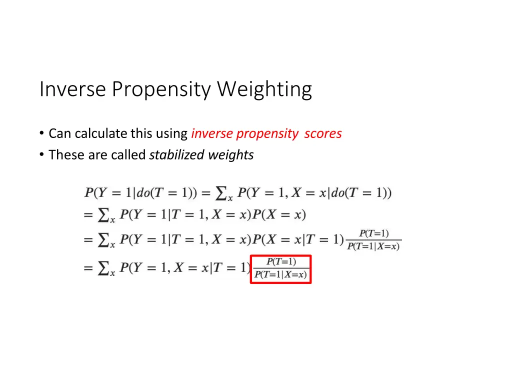 inverse propensity weighting 1