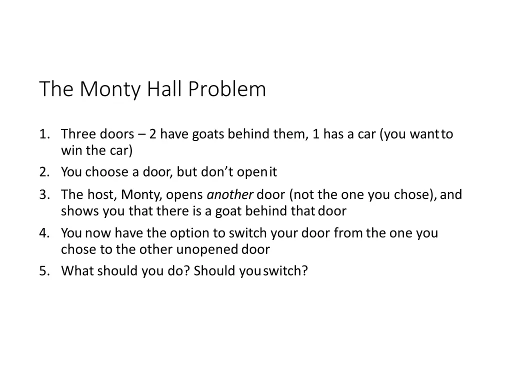 the monty hall problem 1