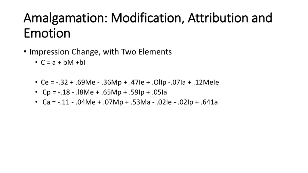 amalgamation modification attribution