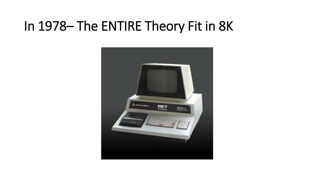 in 1978 in 1978 the entire theory