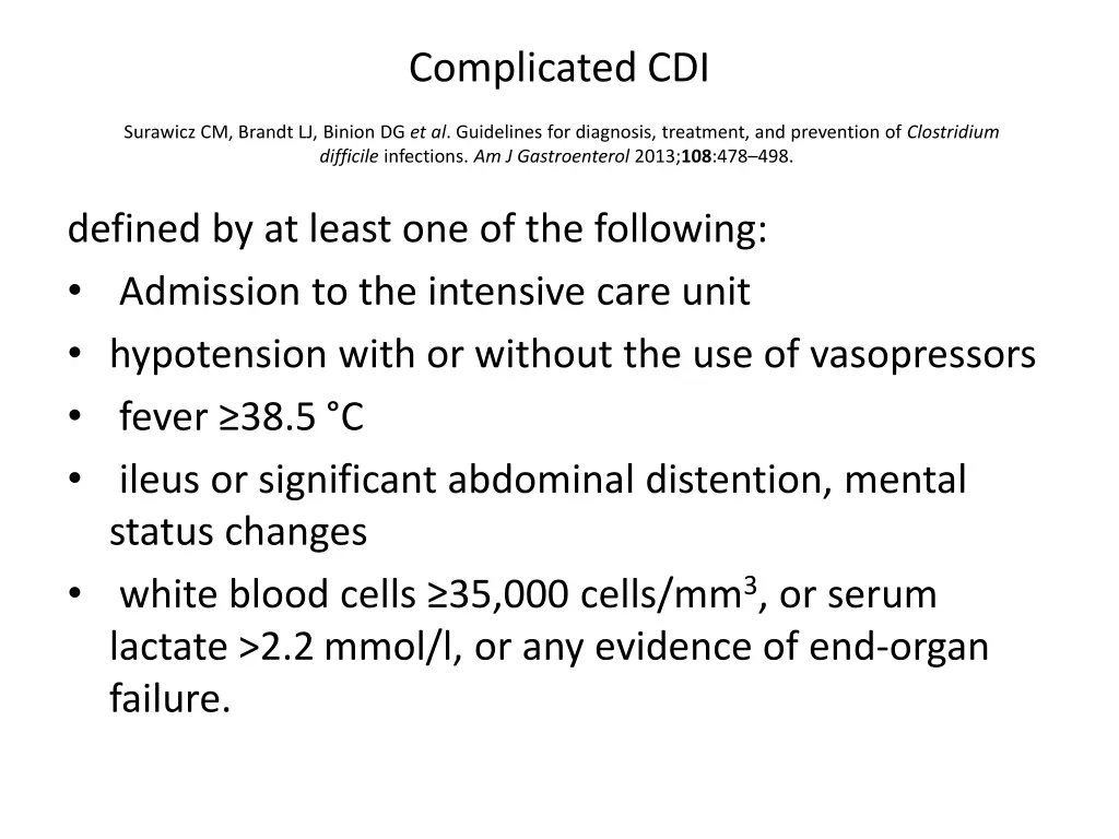 complicated cdi