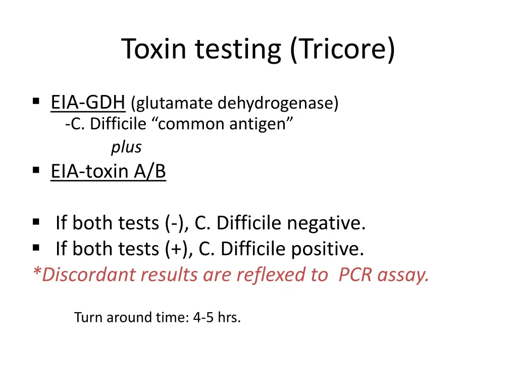 toxin testing tricore