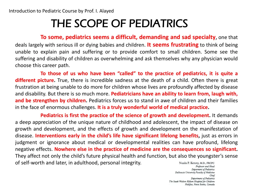 introduction to pediatric course by prof i alayed 6