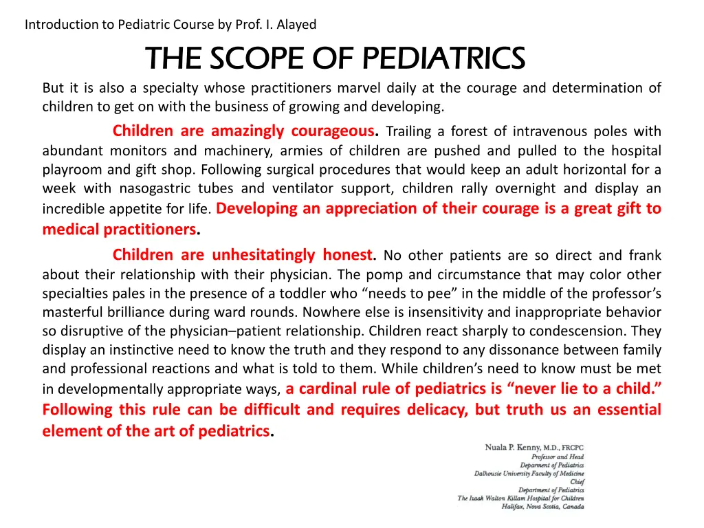 introduction to pediatric course by prof i alayed 9