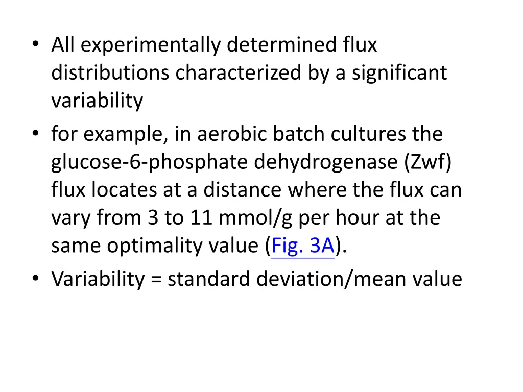 all experimentally determined flux distributions