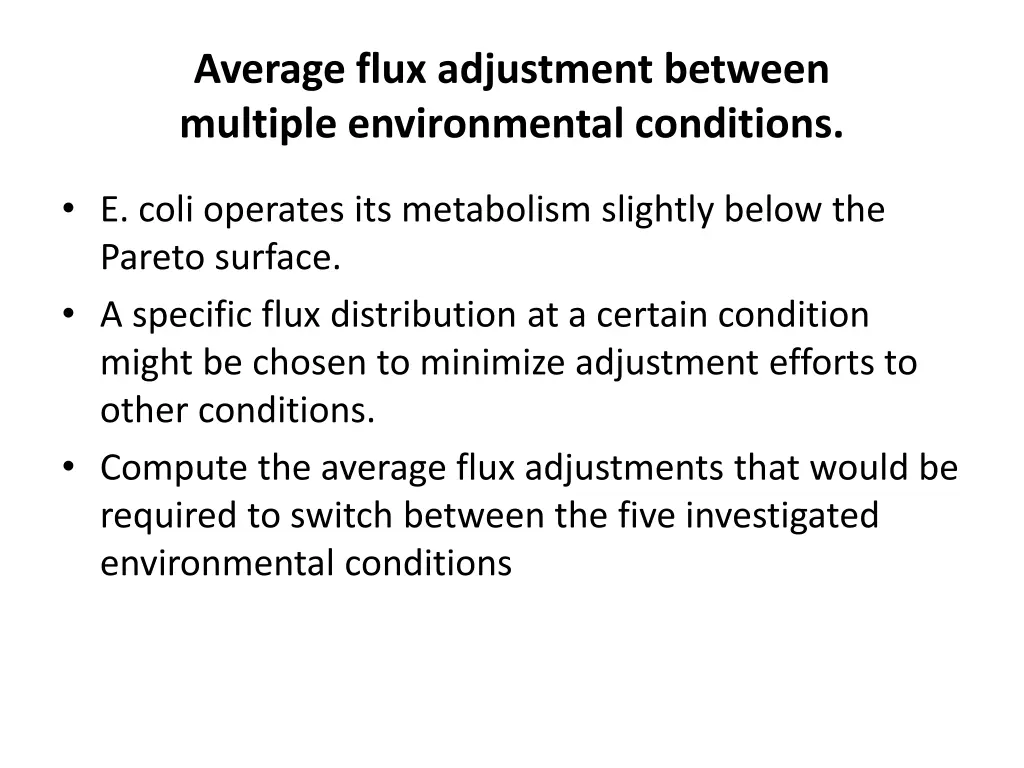 average flux adjustment between multiple