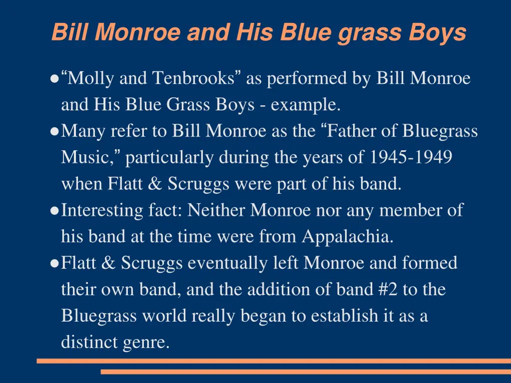 bill monroe and his blue grass boys