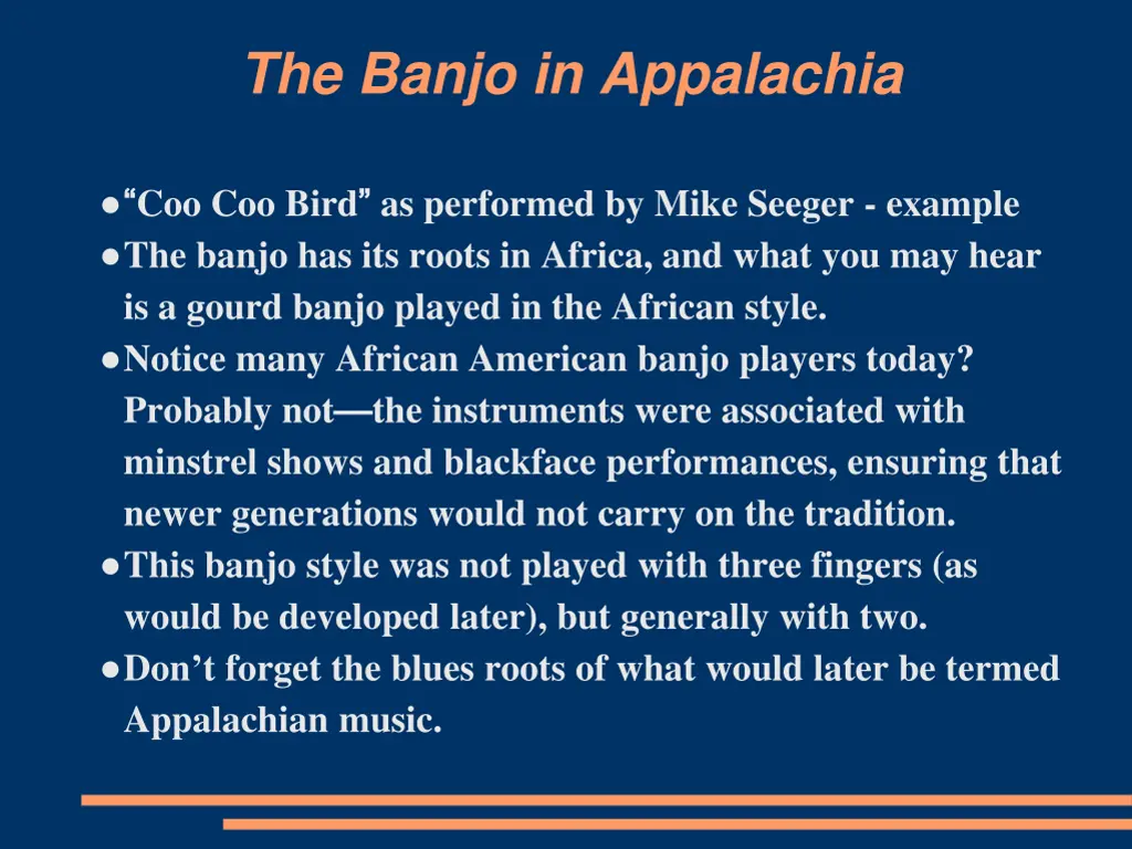 the banjo in appalachia