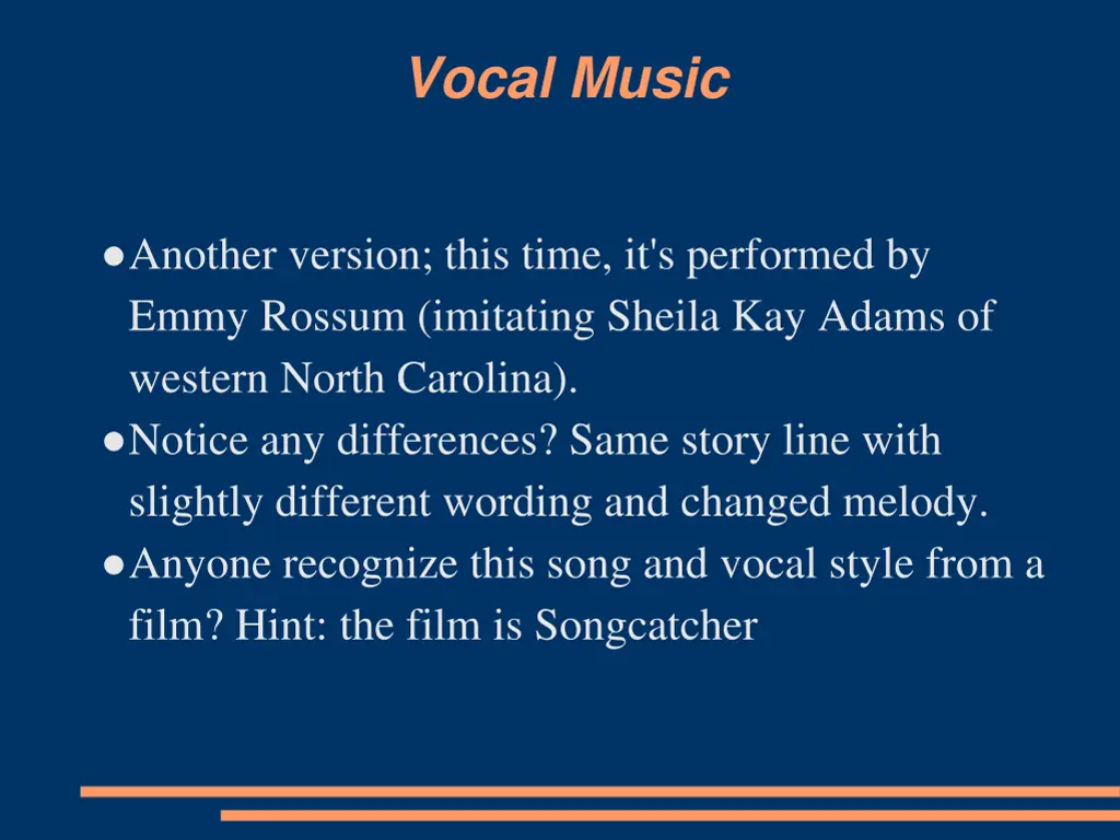 vocal music 1