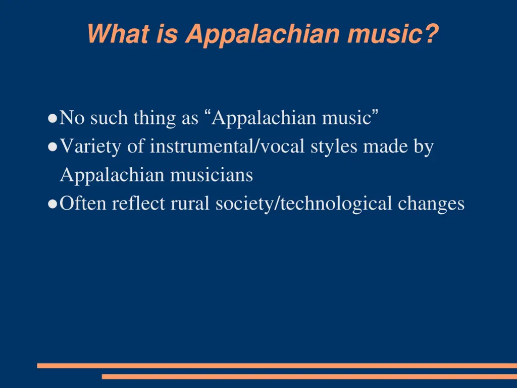 what is appalachian music