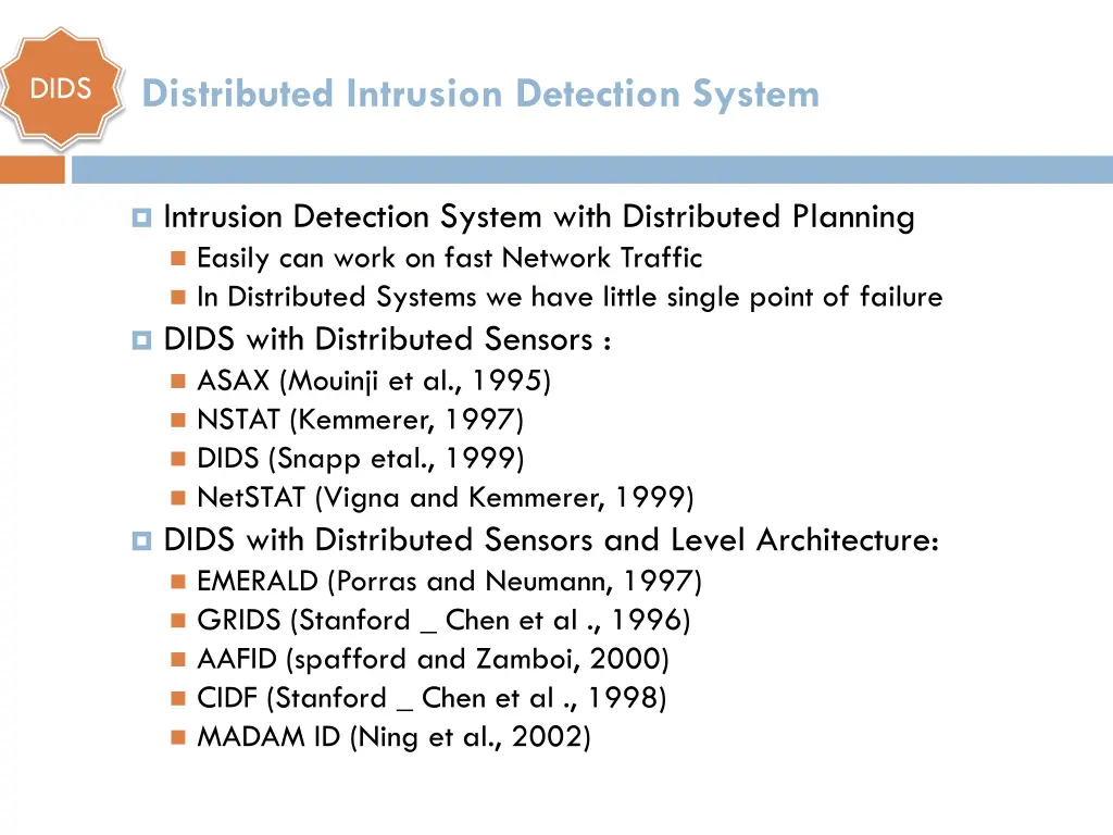 distributed intrusion detection system 1