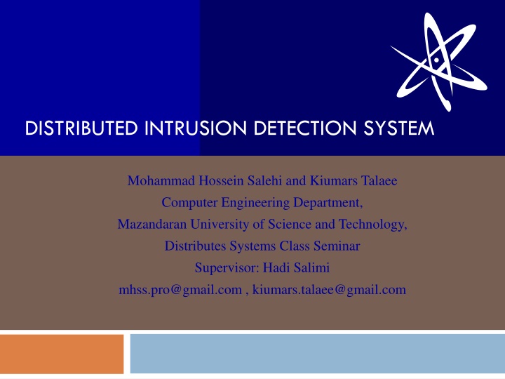 distributed intrusion detection system