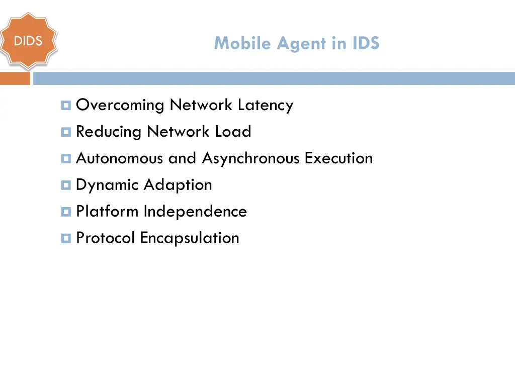 mobile agent in ids