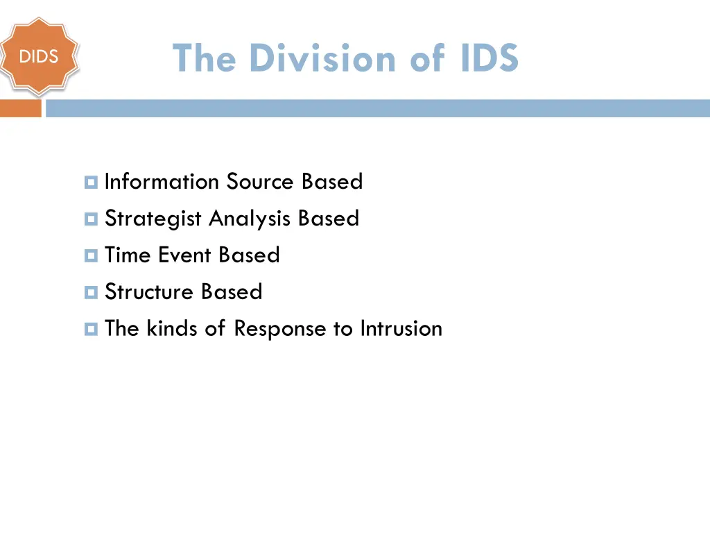 the division of ids