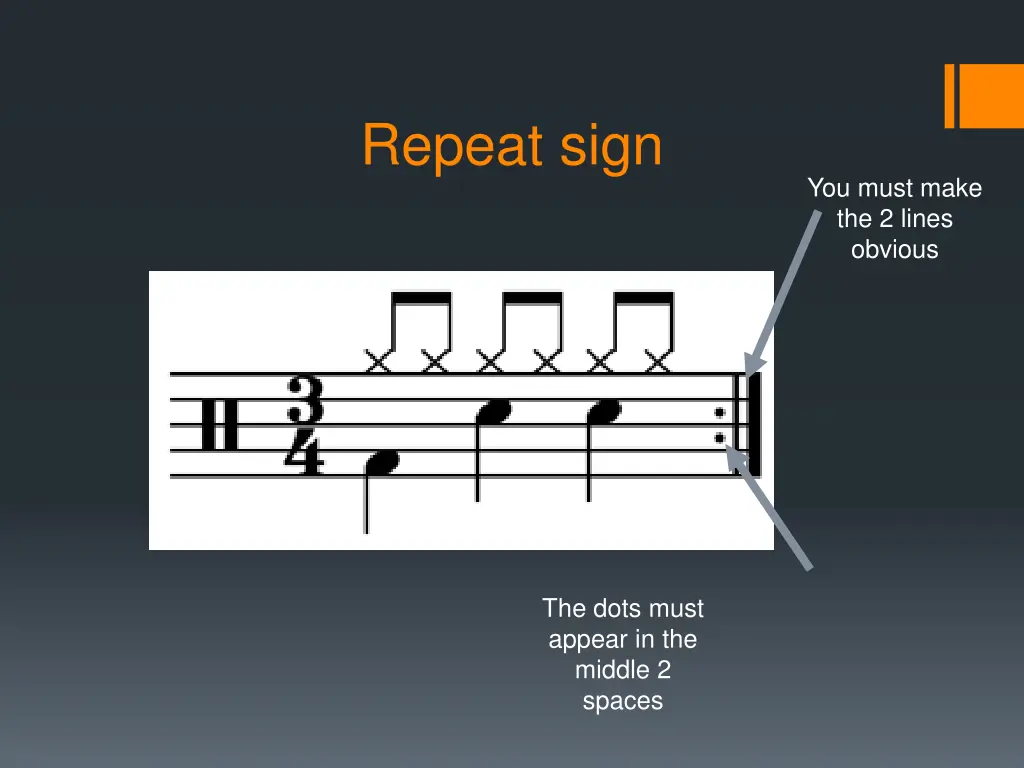 repeat sign