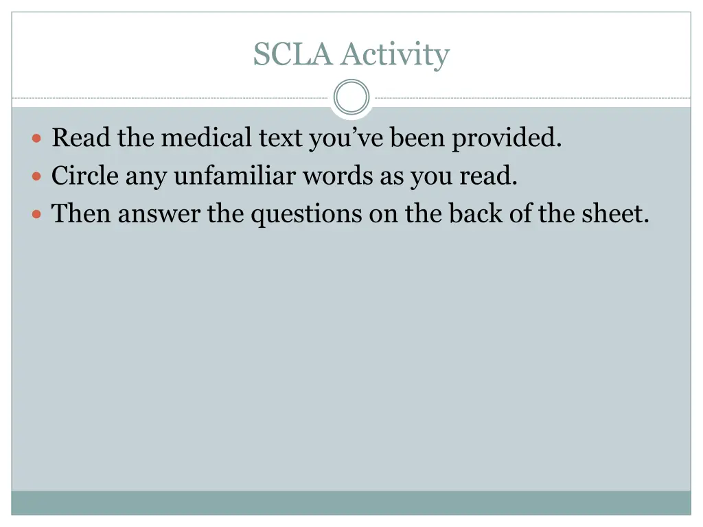 scla activity