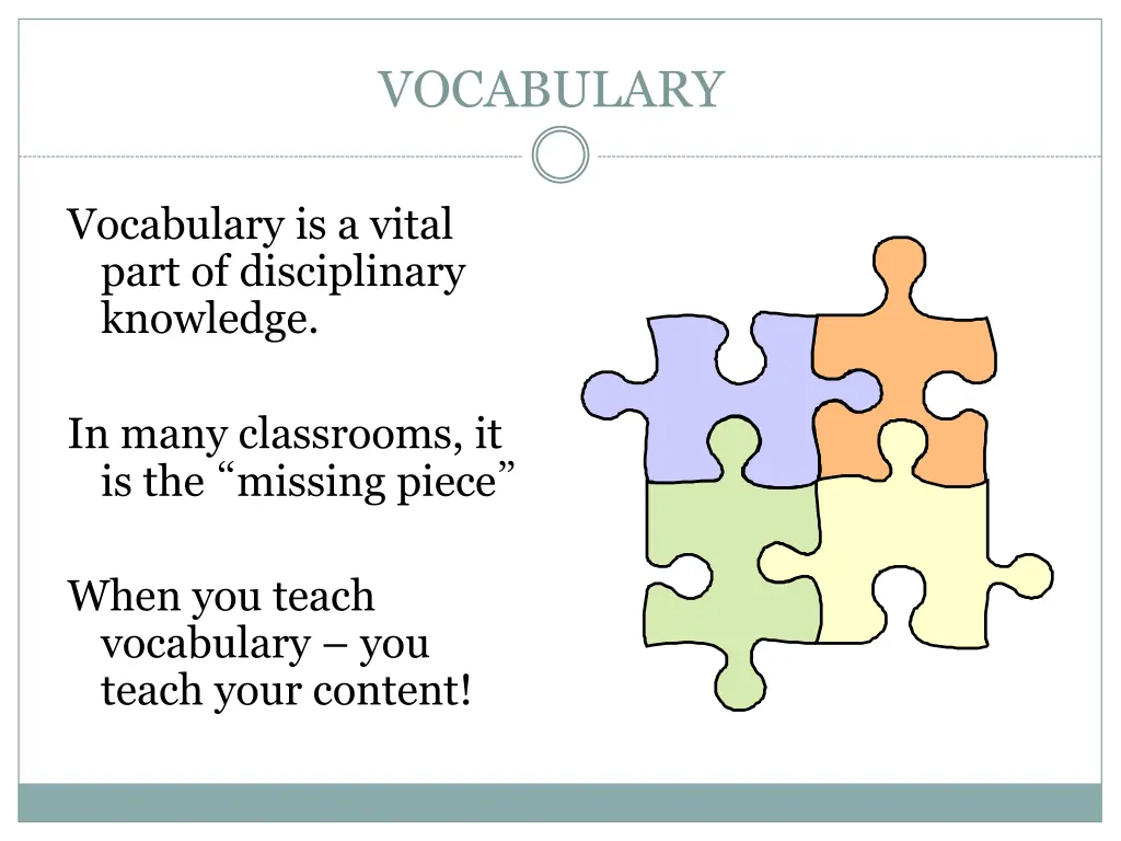 vocabulary