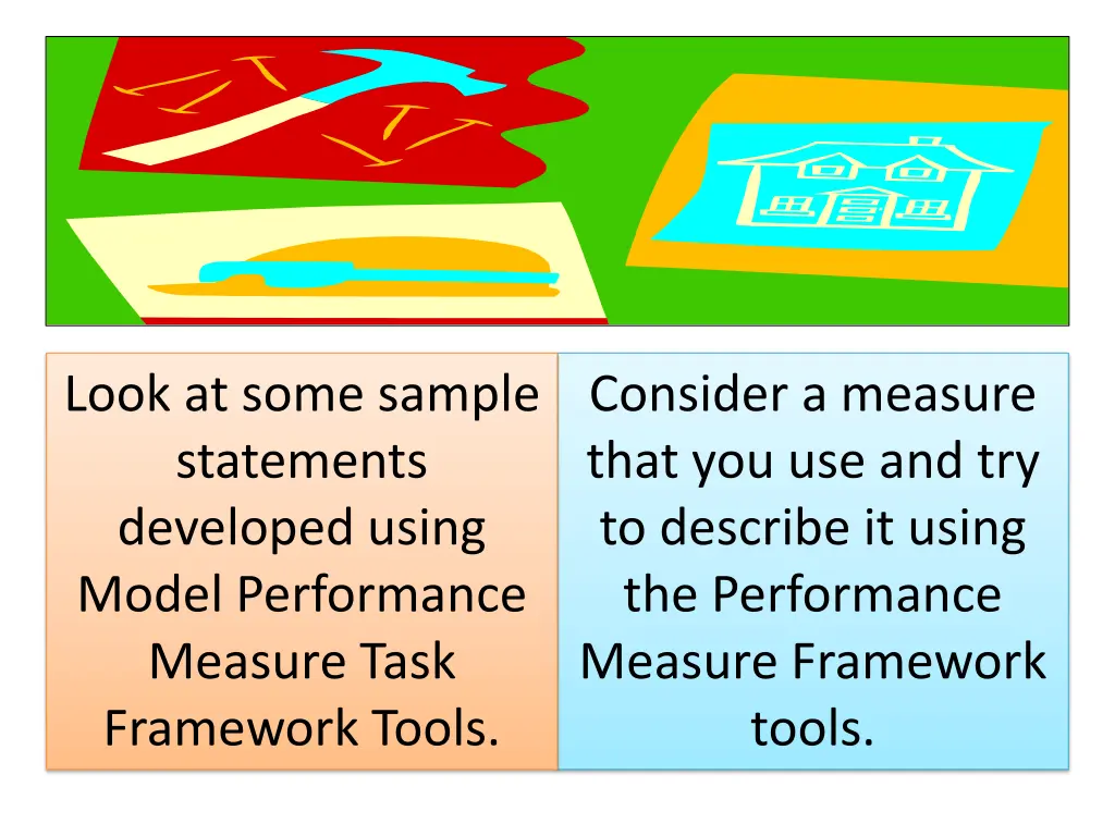 look at some sample statements developed using