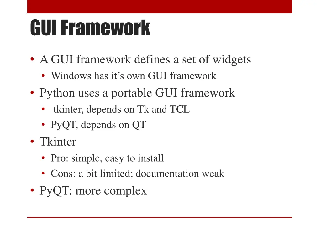 gui framework