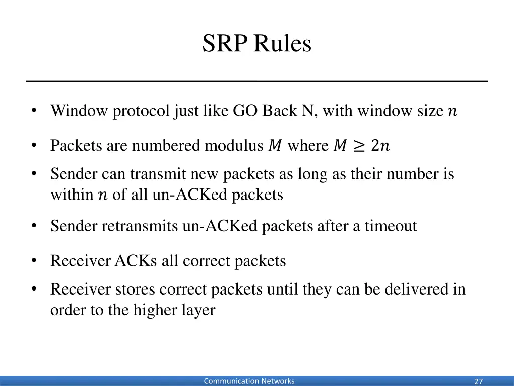 srp rules