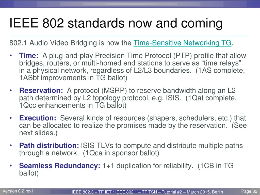 ieee 802 standards now and coming